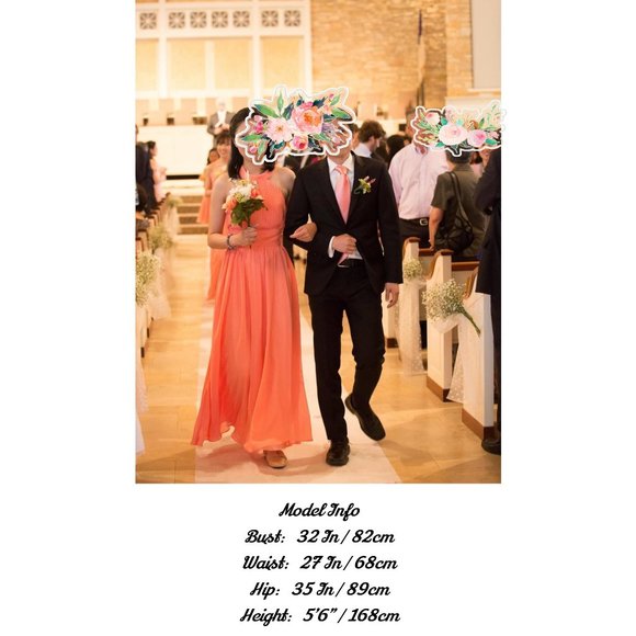 Citrus Color Bridesmaids dress-4 styles - Picture 3 of 5